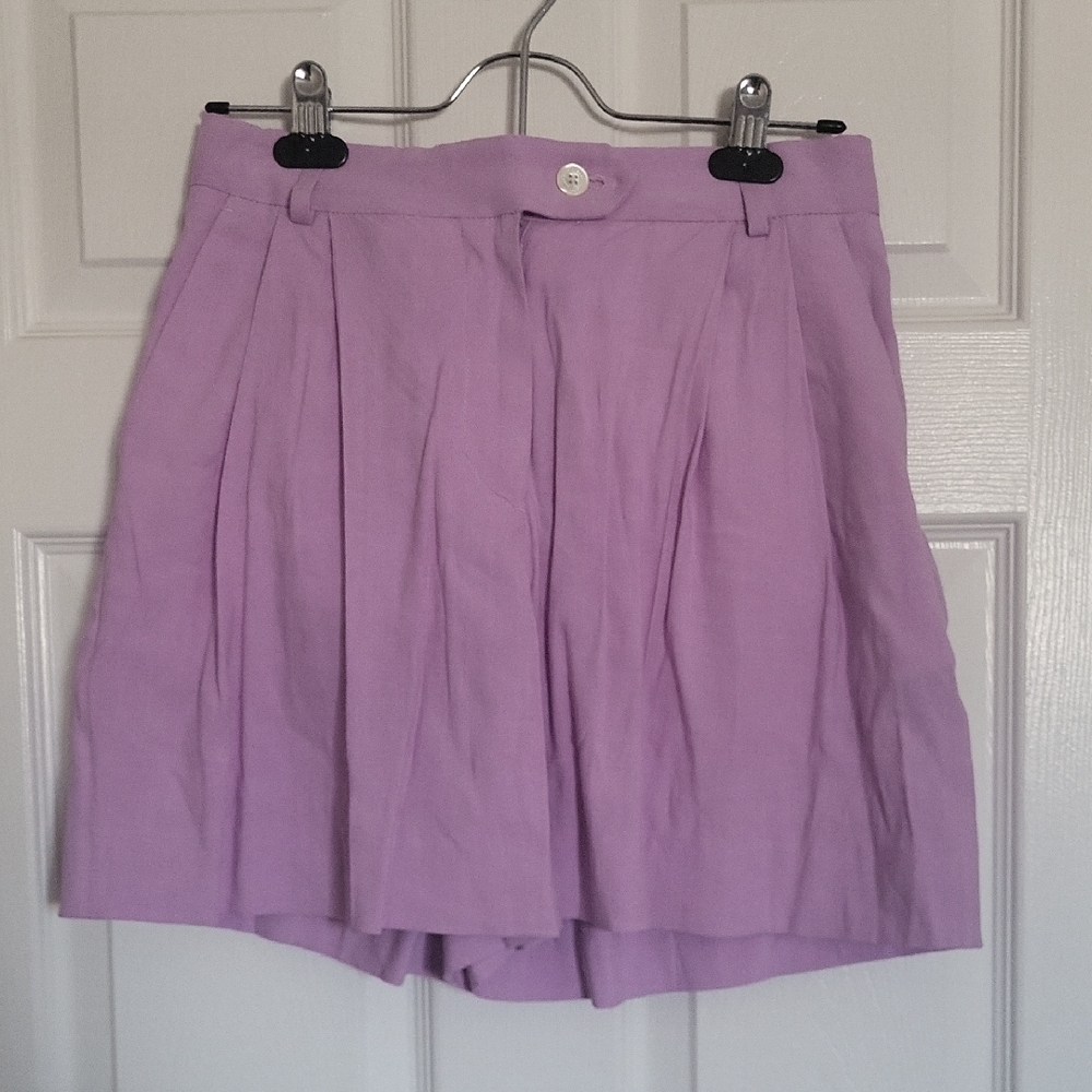 Gant High Waist Women's Shorts - Lavender